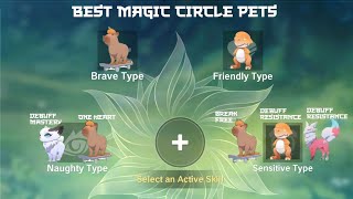 Best PvP/PvE pets and magic circle - Legend of Neverland