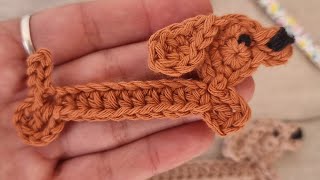 Perro salchicha a crochet