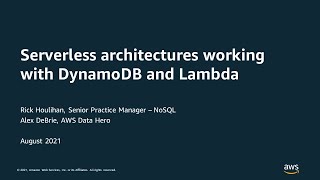 Serverless architectures working with DynamoDB and Lambda - AWS Virtual Workshop