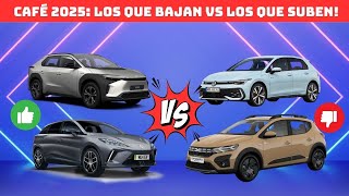 Los coches que BAJAN y SUBEN con Café 2025!