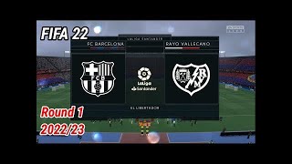 FIFA 22 | Barcelona vs Rayo Vallecano | La Liga BBVA | 4K PS5Gameplay
