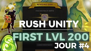 JE SUIS LE PREMIER LEVEL 200 DU RUSH DOFUS UNITY 3.0