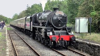 Unusual sight of Black 5 45231 Working the Central Wales Line unaided 07/09/2019.