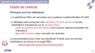 ATIH RSU 2023 Outils et support