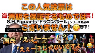 【また投票！？】ドラゴンボールフィギュアーツ海外限定人気投票について語る（この人気投票は再販を保証するものではございません😂そのような事例もありませんw）