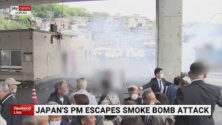 Japan PM Fumio Kishida evacuated after smoke bomb blast