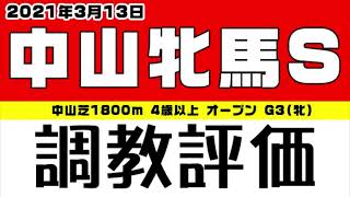 調教評価【中山牝馬ステークス2021】追い切りランキングを発表！A～D評価。追い切りが良かった馬は？調教を解説＆評価。最終追い切り（直前追い切り）＋1週前追い切りの走法や強弱・フットワークから解説。