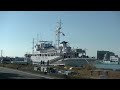 10月31日　実習船やいづの入港接岸（arrival and docking of the training ship yaizu）