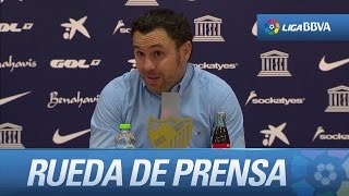 Sergio González: "Hemos estado lejos nivel que hemos estado últimos partidos"