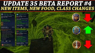 LOTRO: U35 Beta Report #4 | New Items, New Food, Class Changes, Loot Drop Tables \u0026 More