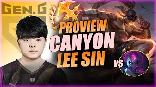 PROVIEW GENG CANYON LEE SIN VS EVELYNN | KR CHALLENGER PATCH 14.11