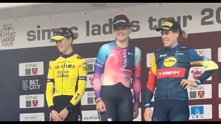 Simac Ladies Tour 2024 - Zoe Bäckstedt wins the 1st stage time-trial, her first pro victory