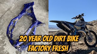 Restoration of a 20 year old YZ125 dirt bike | ASMR