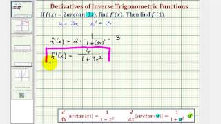 Ex: Find a Derivative of a Arctangent Function with the Chain Rule