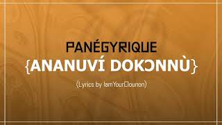 PANÉGYRIQUE ANANUVÍ DOKƆNNÙ (ANANOUVI DOKONNOU)