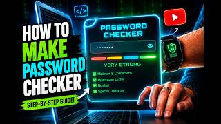 Build a Real-Time Password Strength Checker Using HTML, CSS & JavaScript 🔐|#coding #checkers