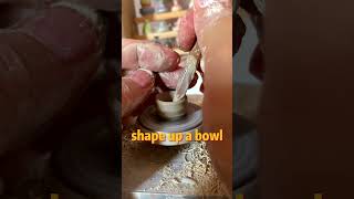 【指尖陶藝】20秒學會做小碗！🤩Learn making a bowl in 20s! | 小江陶藝 #shorts #clay #handicraft #miniature #治愈  #diy