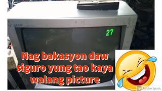 CRT TV || Walang Picture || Black Screen || VLOG #17