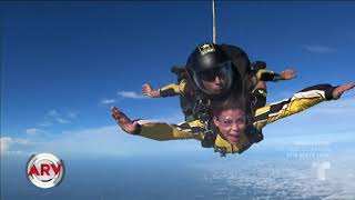 Nicole Suárez jumps with the Golden Knights