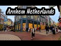 Arnhem Netherlands, city walking tour in 4k,🎄Christmas vibes