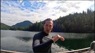 Sasamat Lake Training session before lake crossing attempt