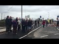 protests take place as new bus gate opens in truro