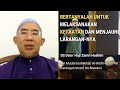 Bertanyalah untuk melaksanakan ketaatan dan menjauhi larangan-Nya | SS Dato' Haji Zamri Hashim