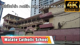 Let's Visit Malate Catholic School - San Andres, Manila | Walking tour [4k]