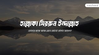 হাল্লাকা সিররুন ইন্দাল্লাহ | Mishary Rashid Alafasy | নাশীদ বাংলা অর্থ সহ