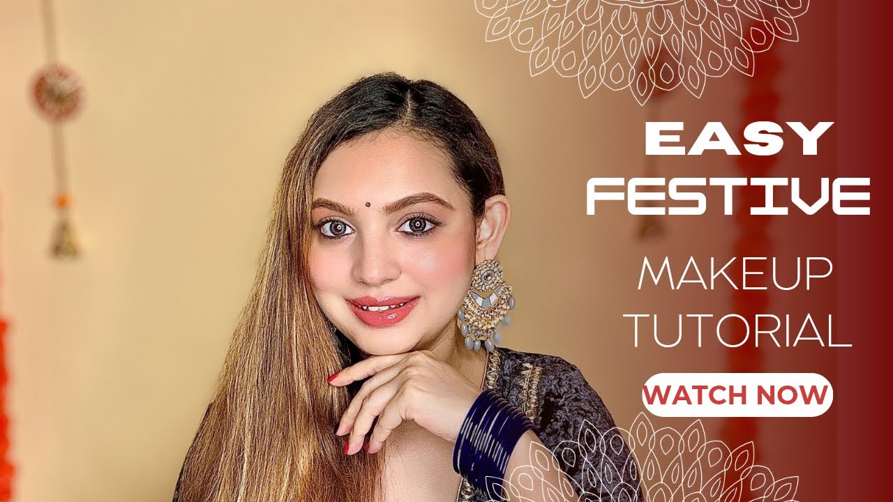 Easy Festive Makeup Tutorial Youtube