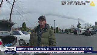 Jury deliberations begin in the trial against man accused of killing Everett officer