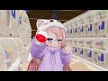 child loose in the vket mall chilling in vrchat