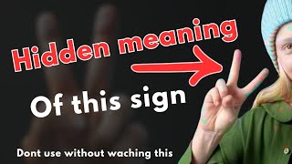 The Hidden Meaning of the Victory Hand Sign , You Won't Believe It!!!