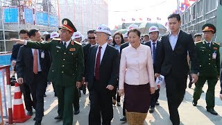 Tổng Bí thư, Chủ tịch nước Nguyễn Phú Trọng thăm công trình Nhà Quốc hội Lào