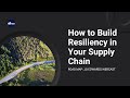 Roadmap: How to Build Resiliency in Your Supply Chain