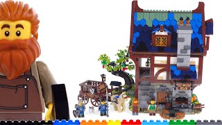LEGO Ideas Medieval Blacksmith 21325 full review! Well thought-out for humans & minifigs alike