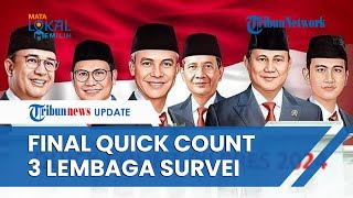 Hasil FINAL Quick Count Pilpres 2024 di 3 Lembaga Survei, Prabowo-Gibran Unggul hingga 58 Persen