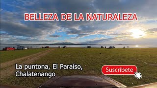 Atardecer de lujo en La Puntona Lago de Suchitlan En El Paraíso, Chalatenango, EL SALVADOR.