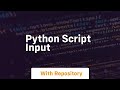 python script input