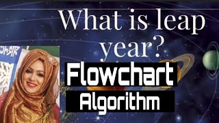 Flowchart and Algorithm ( leap year)