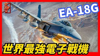 【美國EA-18G】世界戰鬥力最強的電子乾擾機，美國航空母艦的獨門武器，F-22戰鬥機曾敗於它手下！