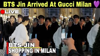 BTS Jin Shopping At Gucci Store in Milan | Jin 진 in Milan Fashion Week 2024 || Ichi buddy