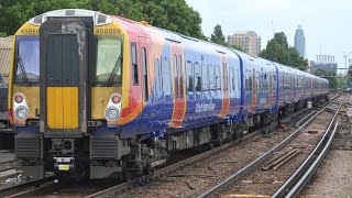 SWR Class 458 / 458532 / Class 458 At Speed / Mortlake Level Crossing / AllThingsTrainz