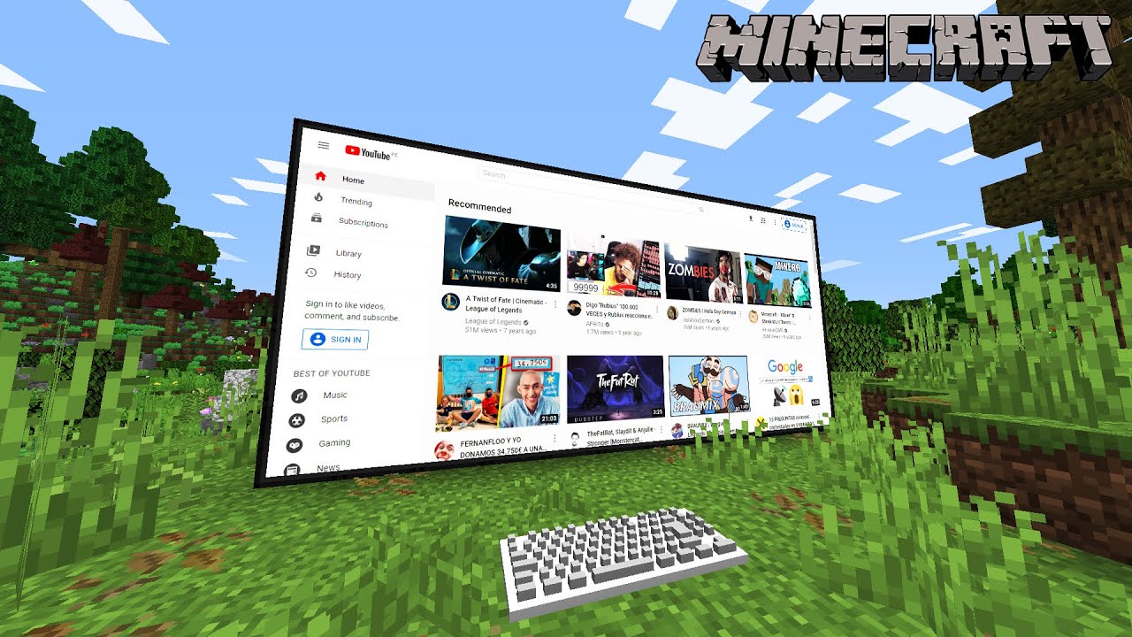 Web Display Mod Como Ver Youtube Dentro De Minecraft Minecraft Mod