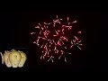 5 inch fireworks shell red wave to crossette effect