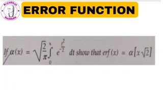 Error Function | Engineering M-2 | Problem 6 | Sppu