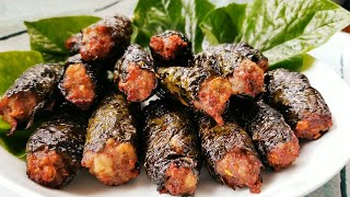 CHẢ LÁ LỐT - Bí quyết làm CHẢ LÁ LỐT ngon KHÔNG KHÔ bằng NỒI CHIÊN KHÔNG DẦU