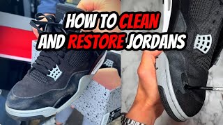 $500 JORDAN 4s FOR $40 😱 FULL ASMR RESTORATION AND DEEP CLEAN ✅