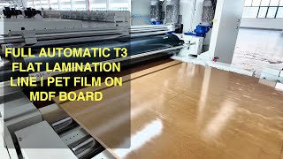 T3 PUR Lamination Line for MDF PET Surface | PURETE Export-Ready High-Precision Laminating Machine