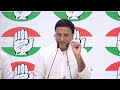 live congress party briefing by shri randeep surjewala at aicc hq.